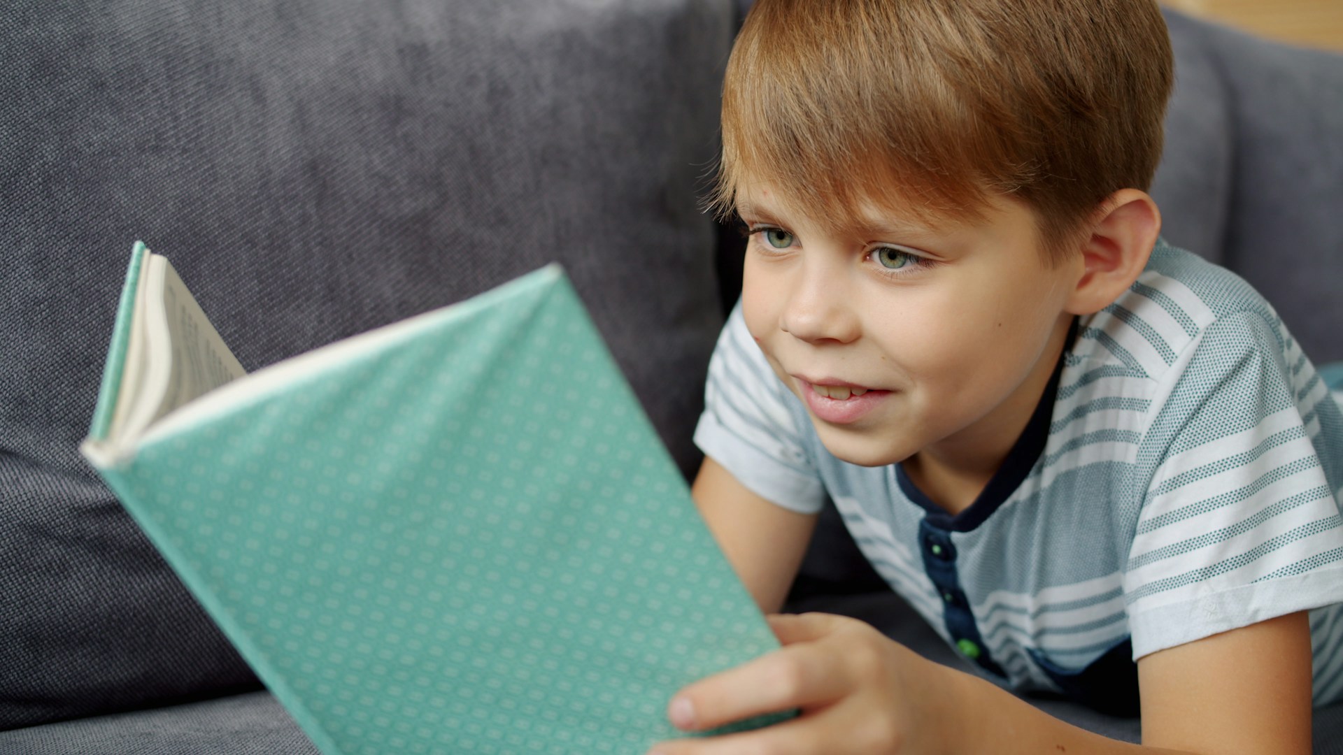 Child reading a picture book—curiosity and learning